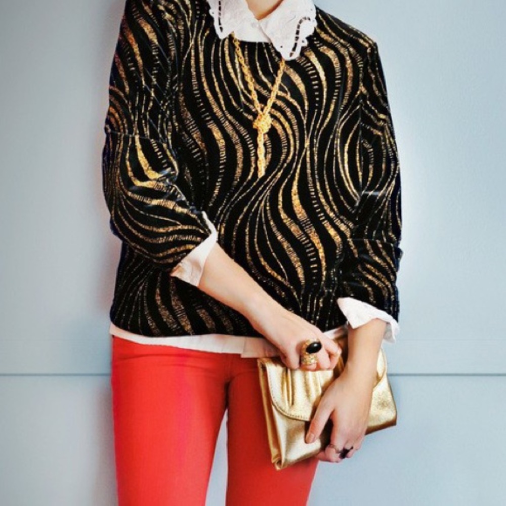 Metallic gold clutch - Picture 2 of 4